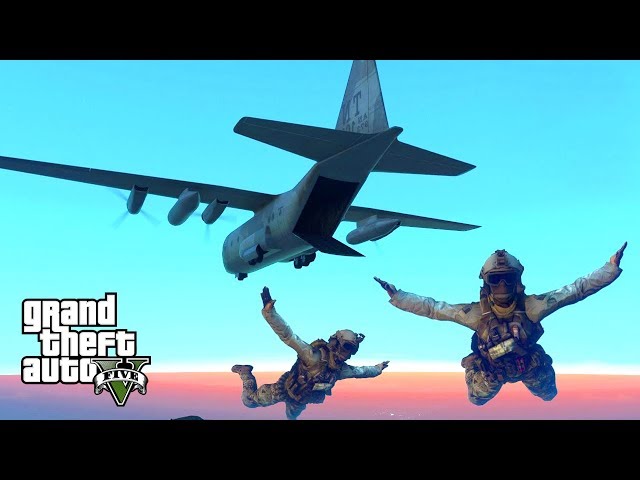 GTA 5 - Military ARMY Patrol #107 - BEST OF HALO JUMP SPECIAL FORCES MISSIONS!