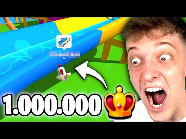 So spielt PLATZ 1 GLOBAL mit 1.000.000 KRONEN! 😱 in Stumble Guys!