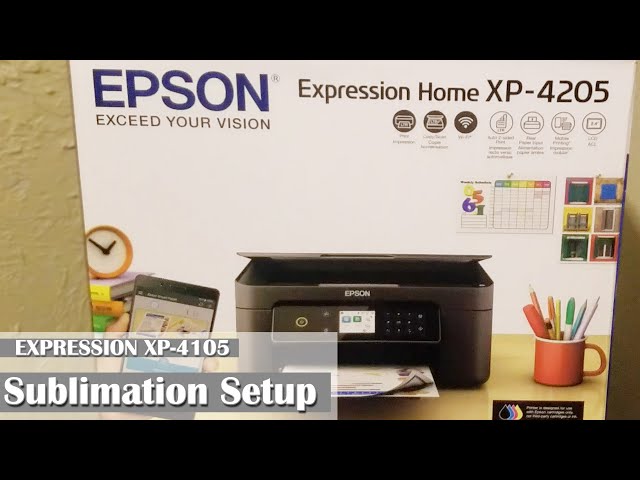 EPSON XP-4205 SUBLIMATION SETUP WITH CHIPLESS FIRMWARE!!