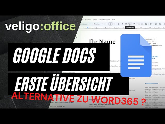 Google Docs - Erste Übersicht 2023