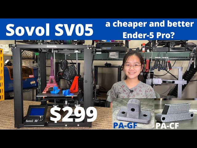 Sovol SV05: A cheaper and better Ender-5 Pro? Printing Nylon Carbon Fiber with $4 heat break upgrade