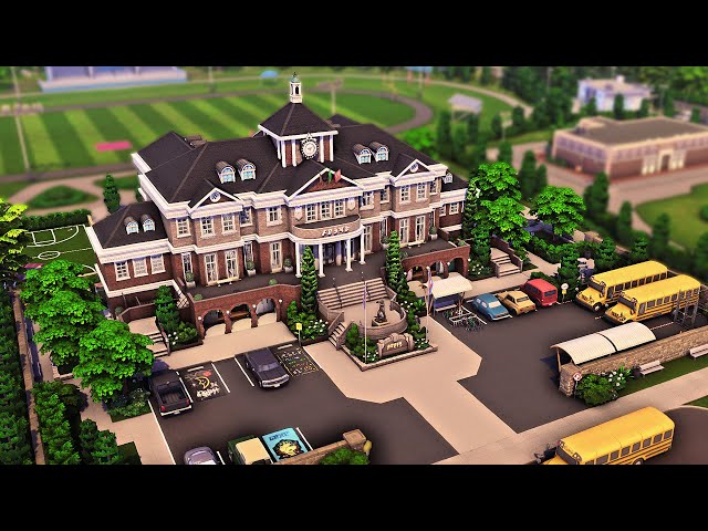 High School | The Sims 4 High School Years Speed Build