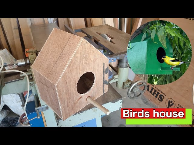 Wooden Birdhouse Tutorial || How To Make a Beautiful Bird House With Waste Materials