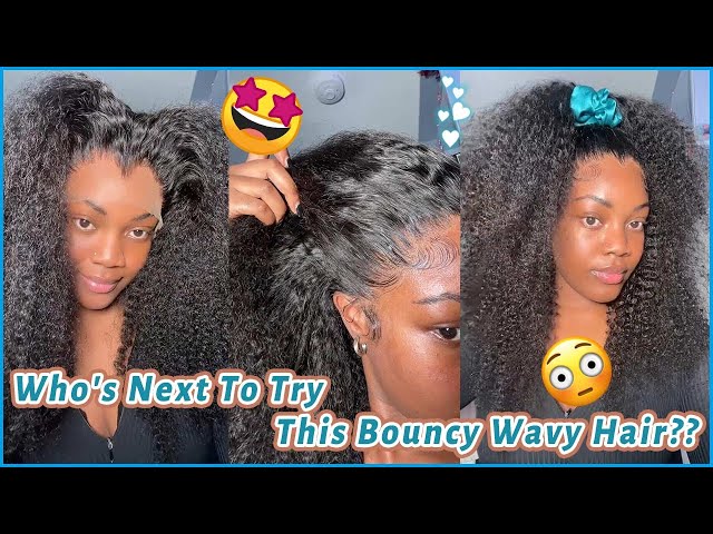 🎉The Best Review! 13x4 Big Lace Wavy Wig Install #Elfinhair Honest Review, 100% Human Hair Wig