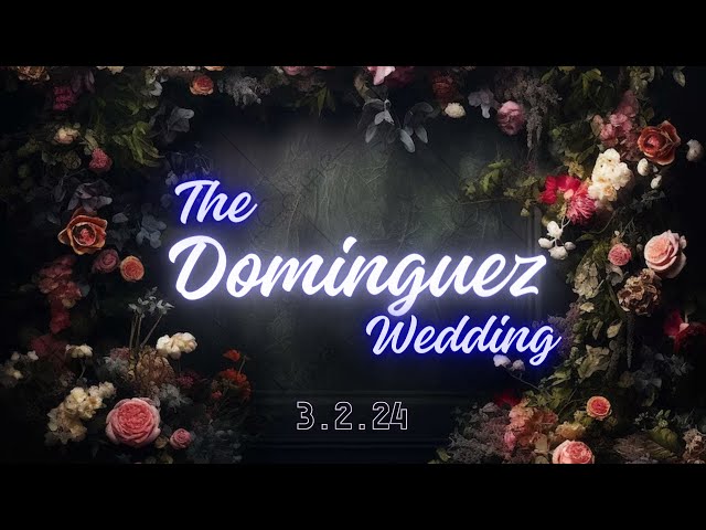 DJ Gig Log! - The Dominguez Wedding #weddingdj #djgiglog