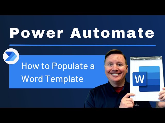 Power Automate: How to populate a Word Template 📃