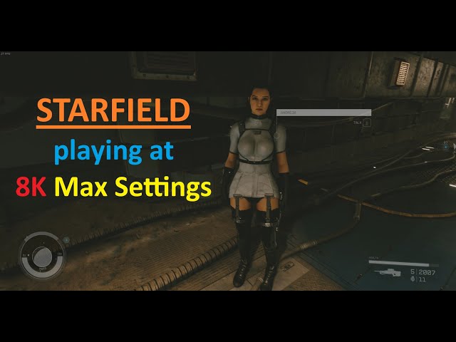 Playing Starfield at 8K (8192X4320) Max Settings - RTX 4090