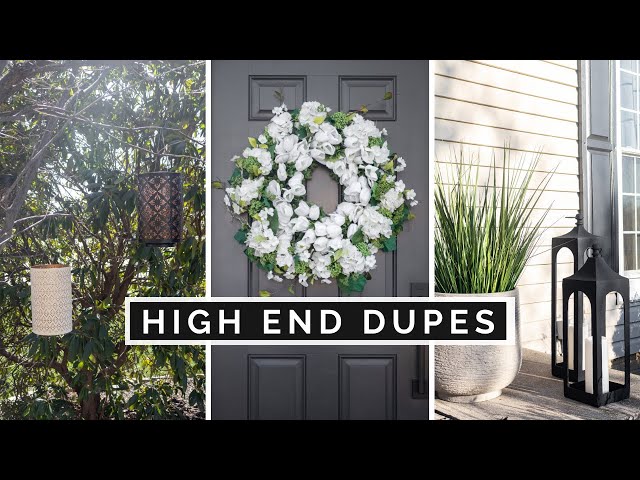 DIY HIGH END HOME DECOR DUPES | OUTDOOR SPRING DECORATING HACKS ON A BUDGET