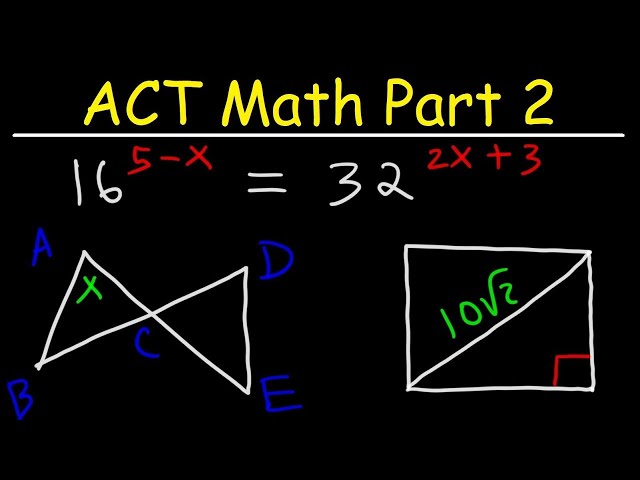 ACT Math Prep Part 2 - Membership