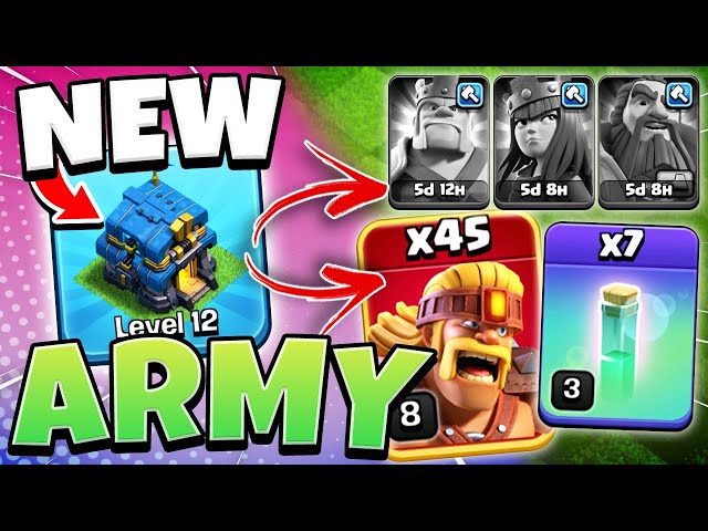 No Heroes No Problem! TH12 Attack Strategy for Trophy Pushing (Clash of Clans)
