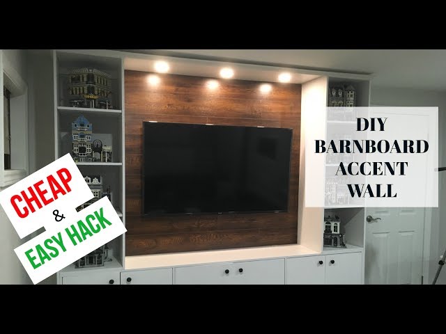 DIY BARN BOARD ACCENT WALL | CHEAP & EASY HACK