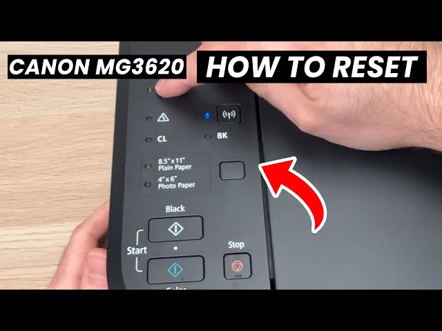Canon PIXMA MG3620 Printer: How to Factory Reset