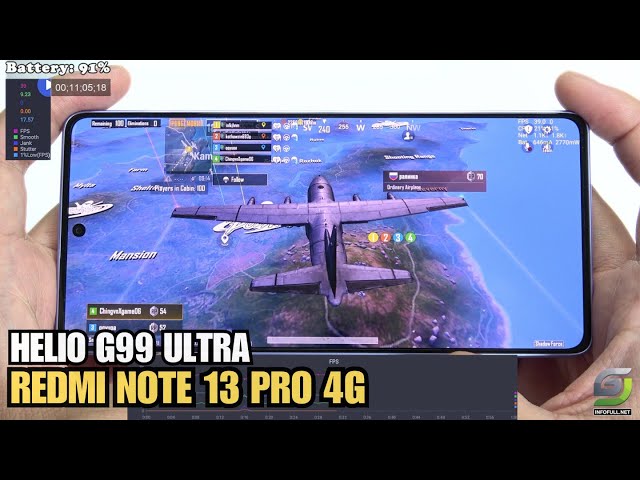 Xiaomi Redmi Note 13 Pro 4G test game PUBG | Helio G99 Ultra
