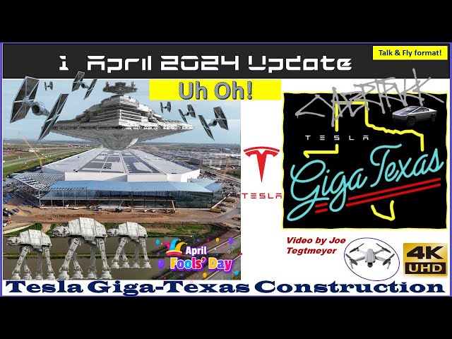 April Fools! 4680 Recycling, Lots Nearly Empty, S Extension! 1 April 2024 Giga Texas Update(07:35AM)