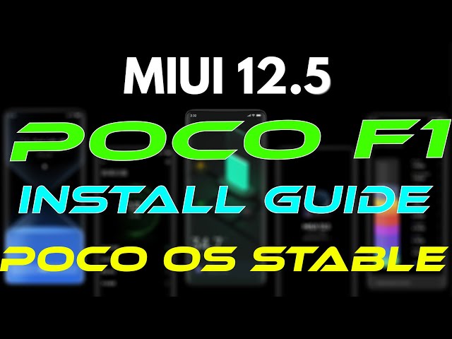 POCO F1 MIUI 12.5 | HOW TO INSTALL POCO OS CUSTOM ROM | COMPLETE MIUI 12.5 | SMOOTH & STABLE