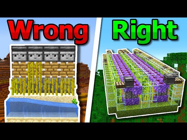 Sugarcane Farms in Minecraft Are Wrong, Here's How to Fix Them