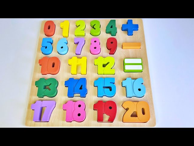 Best Counting Numbers 1 - 20 & Shapes Activity | Preschool Toddler Learning Video
