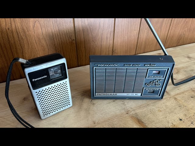 Old AM Radios - Panasonic R-1014 and Realistic Patrolman