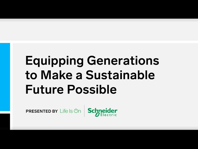 Equipping Generations To Make A Sustainable Future Possible
