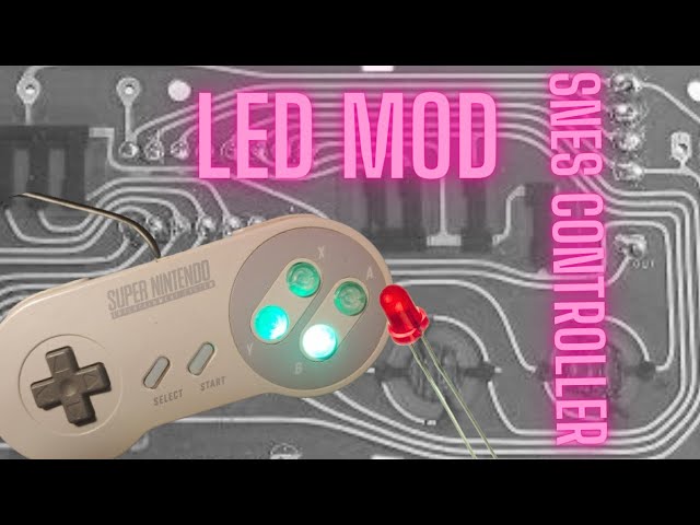 SNES Controller LED Mod - Let's Put An LED Inside!