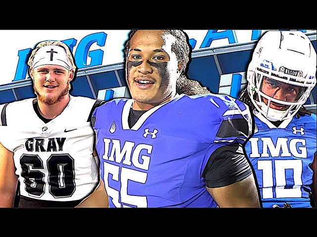 🔥🔥IMG Football #4 in the COUNTRY vs Gray Academy #14 Ranked Team in South Carolina | Action Packed