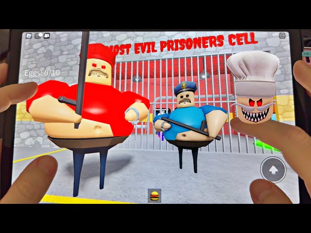 Evil Barry`s Prison Run ( OBBY ) Roblox Prison Escape Full Game