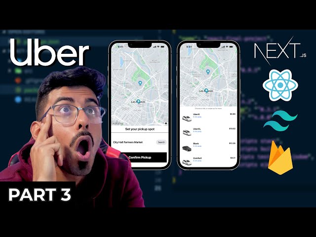 🔴 Uber Clone with Next JS, React JS, Tailwind CSS and Firebase (Part 3 of 3)