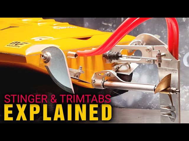 Tuning Rc Mono Hull Boats For Beginners - Stinger, Strut & Trim Tab Setup - Fast Electric RC Boats