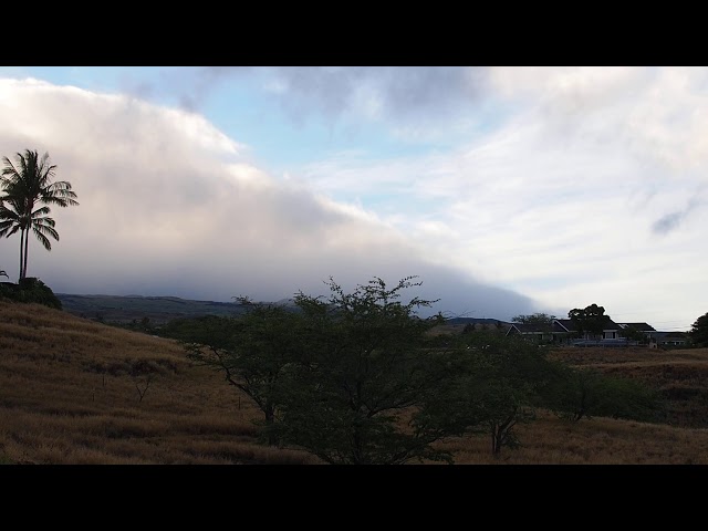 Clouds over Big Island Hawaii, Sounds & Relaxing Nature Video - Sleep/Relax/Study/Meditate - HD