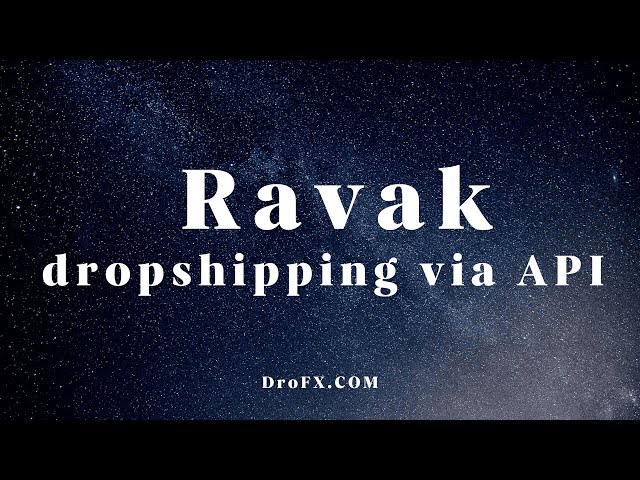 Ravak dropshipping via API with DroFX.com