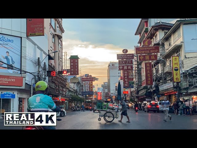 【4K】Driving on Bangkok Expressway 37 km to Chinatown Yaowarat Road (Jan.2021)