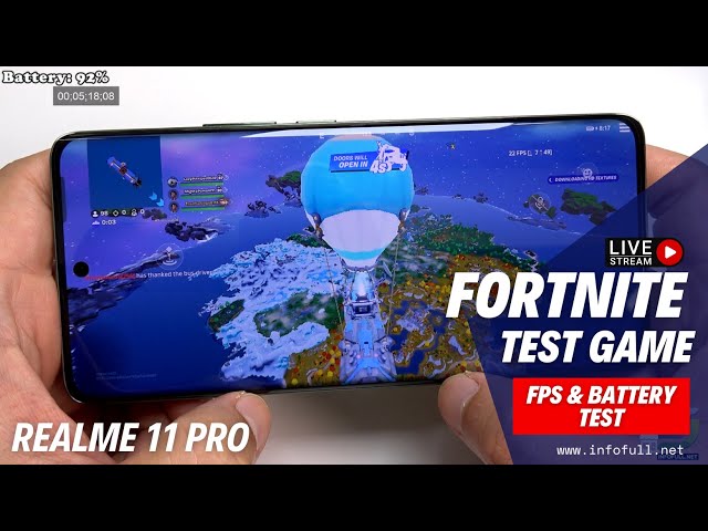 Realme 11 Pro Fortnite Gameplay | Dimensity 7050