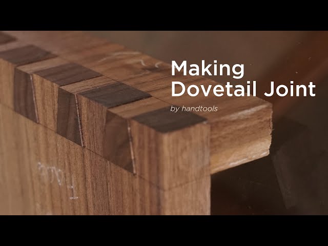 1.Making Dovetail joint by hand tools[woodworking]