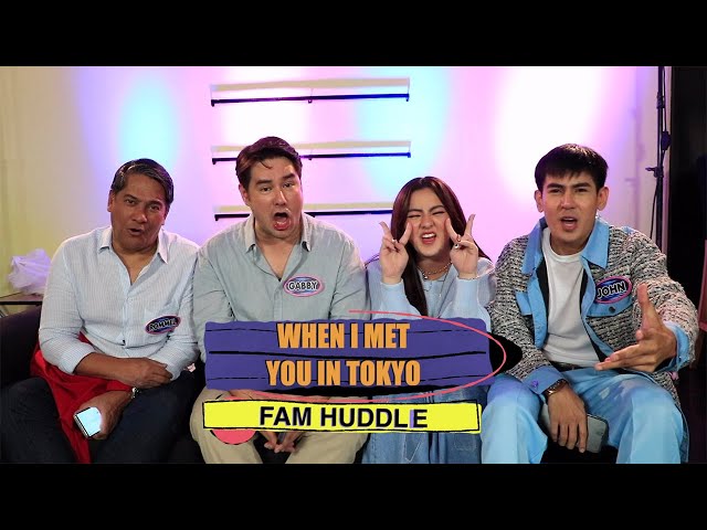 Family Feud: Fam Huddle with When I Met You In Tokyo | Online Exclusive