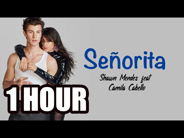 Señorita - 1 Hour - Shawn Mendes, Camila Cabello -  (Lyrics Video)
