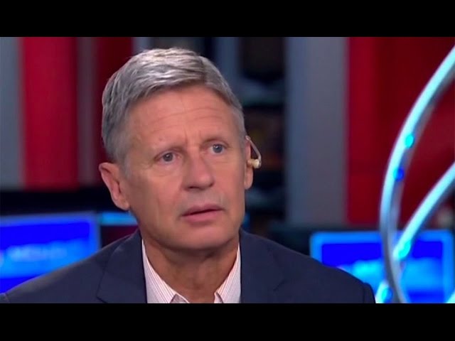 'What Is Aleppo?': Libertarian Presidential Candidate Gary Johnson on Syria