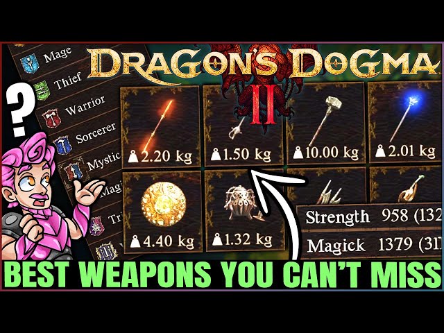 Dragon's Dogma 2 - BEST OP Weapons For EVERY Vocation You NEED - 10 POWERFUL Early Weapons Guide!