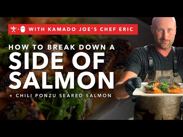 How to Break Down a Side of Salmon + Chili Ponzu Seared Salmon