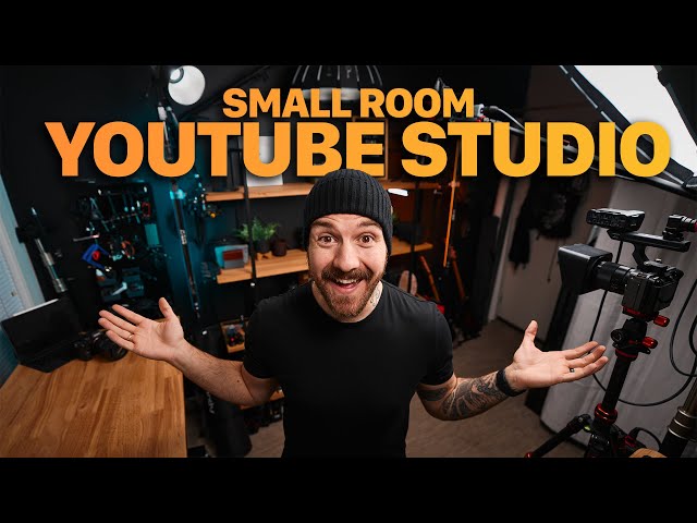 Welcome To My TINY 9x9 Foot Youtube Studio Setup Tour - Gear, Lighting, Audio, Color Grade, & MORE!