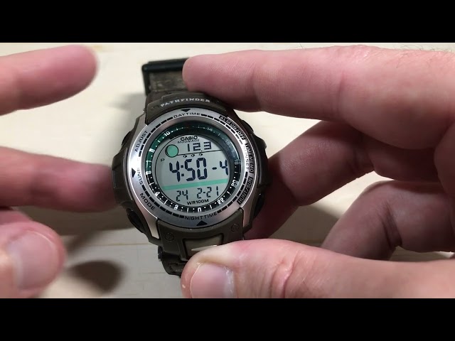 Casio Hunt Time Pathfinder PAS410B | Hunting Time Alarm