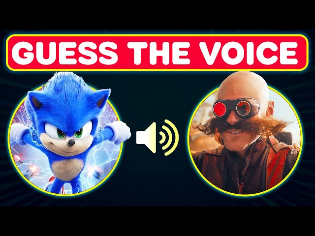 Guess the Sonic the Hedgehog Characters by Their Voice🦔Movie Quiz