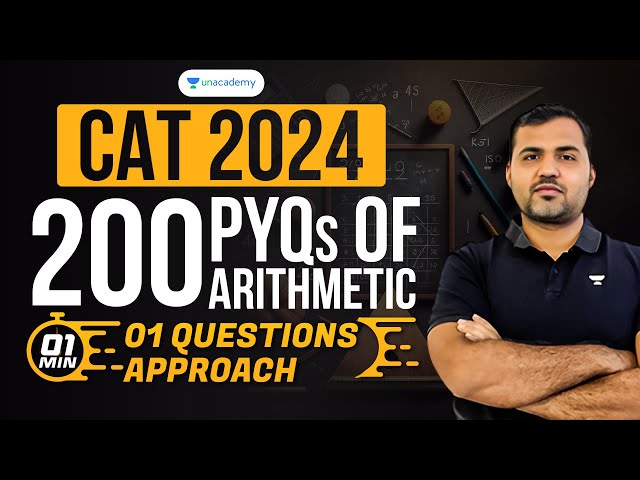 CAT 2024 200 Arithmetic PYQ's with 1 Min 1 Questions Approach | EP - 13 by Sameer Sardana