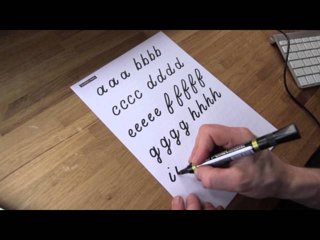 Learn Script Calligraphy for Beginners - Free Worksheets!