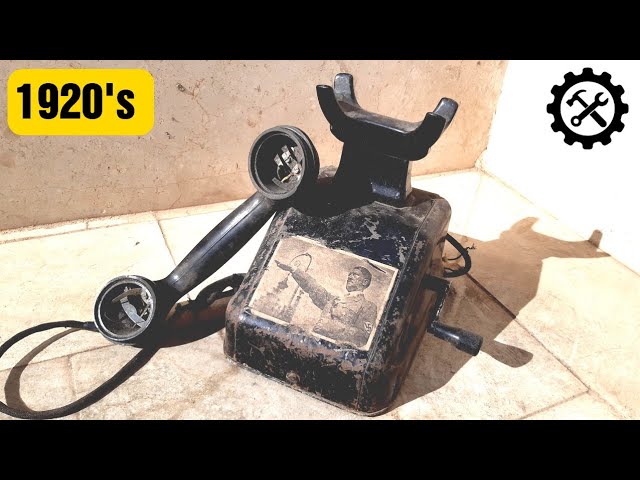Restoration of a Siemens crank telephone from the 1920s