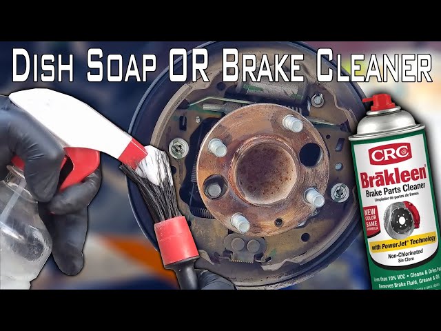 Don't clean drum brake until you watch this /How to remove debris from brakes with CRC Brake cleaner