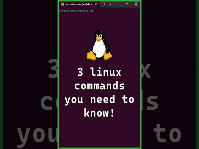 3 Linux Commands Explained in 30 Seconds #shorts #linux #linuxcommands