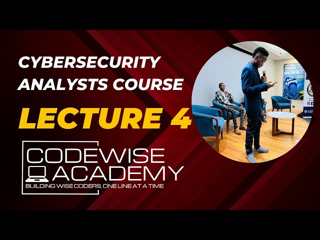 Cybersecurity Analysts course Lecture 4: Penetration Testing, Information Gathering, Ethical Hacking