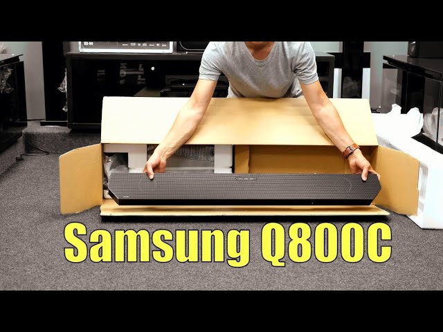 Samsung Q800C Dolby Atmos Soundbar 2023 Unboxing, Setup, Dimensions, Tests on TV, Atmos and Movies