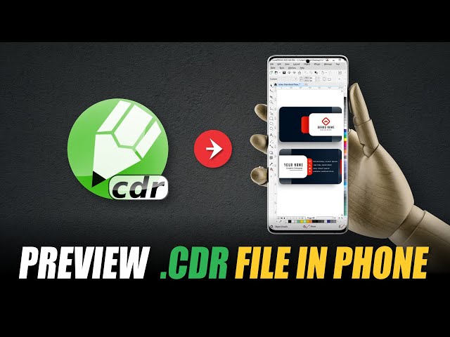 How To Open CDR (CorelDraw) files in Android | How to view CDR file in Mobile 2021📲
