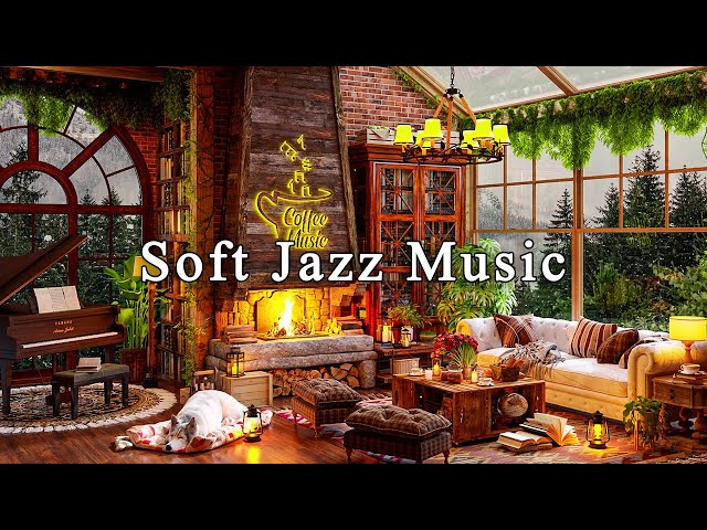Relaxing Jazz Music & Cozy Coffee Shop Ambience☕Soft Jazz Instrumental Music for Work, Study, Focus